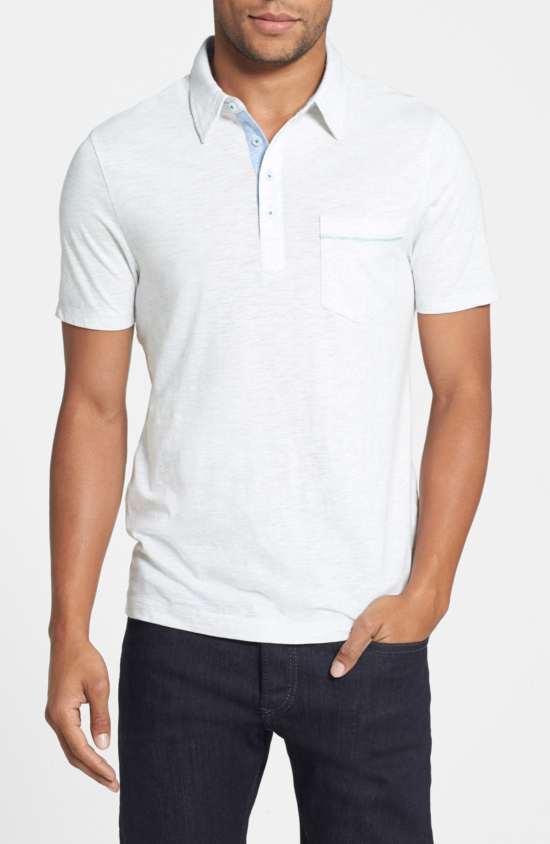 Bing' Trim Fit Cotton Jersey Polo